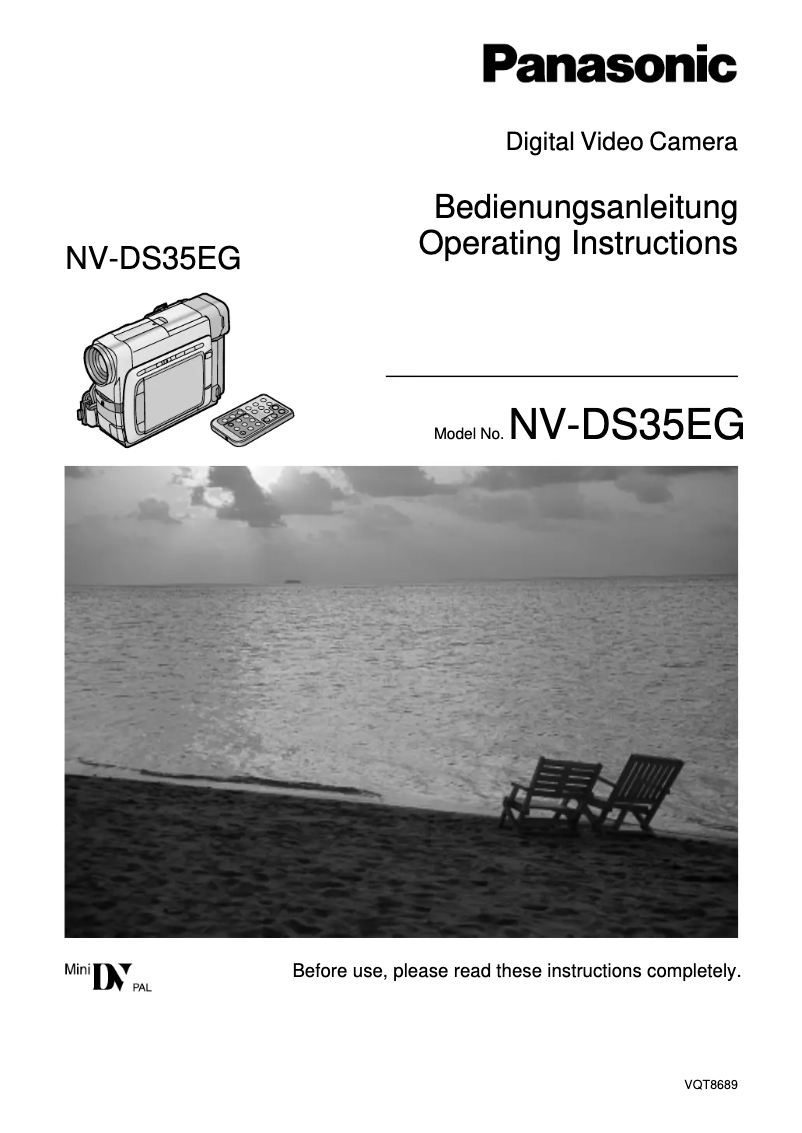 Página 1 del manual Manual de usuario Panasonic NV-DS35