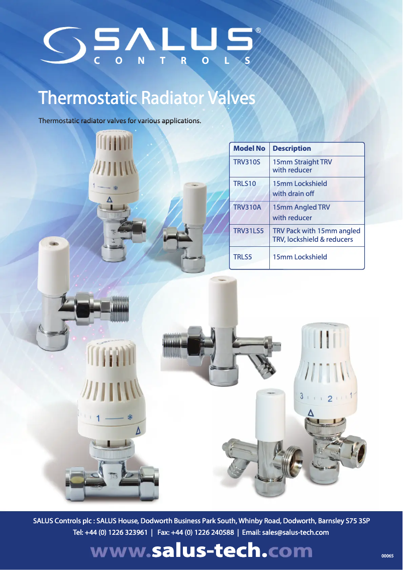 Page 1 de la notice Manuel utilisateur Salus TRV310A