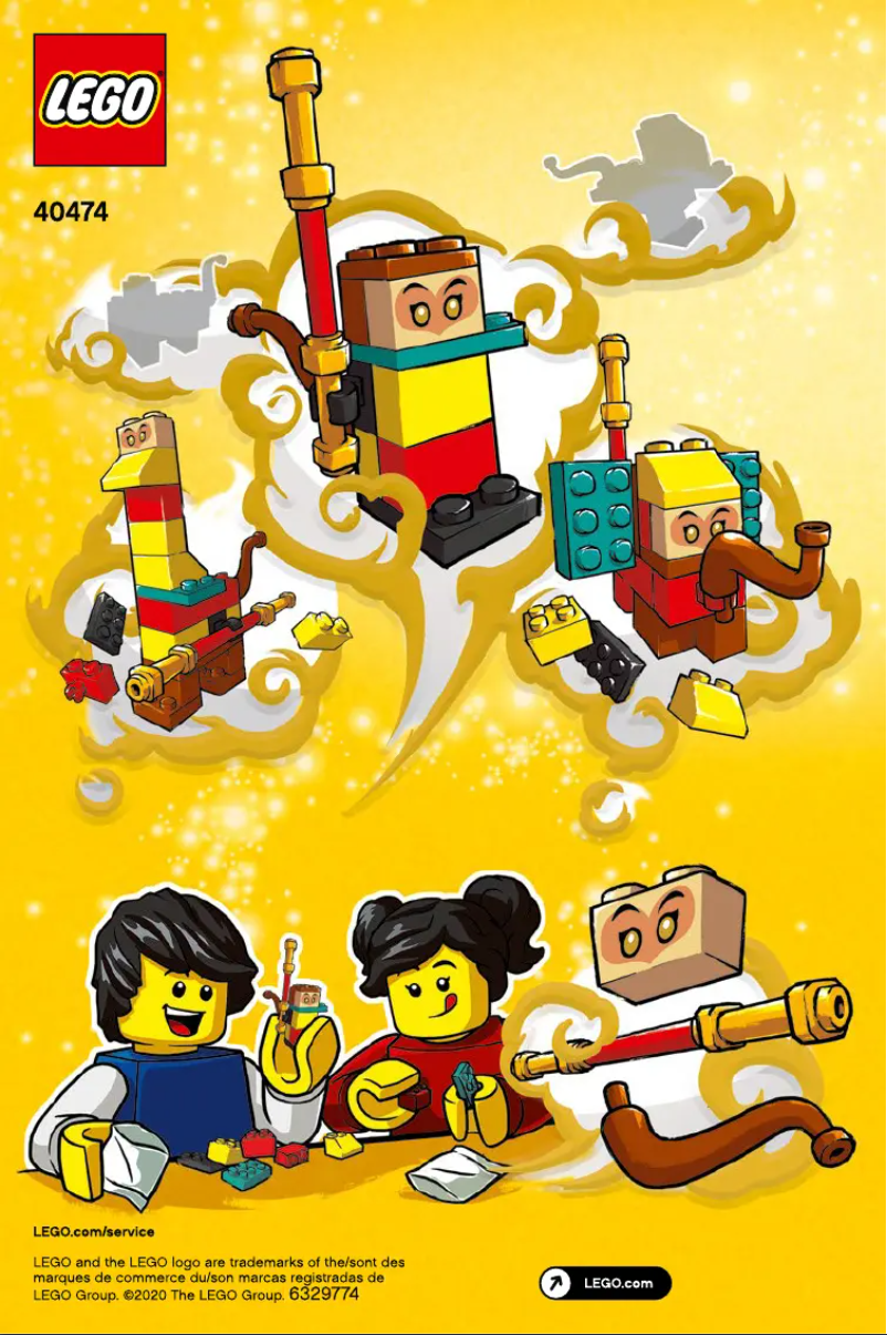 Page 1 de la notice Manuel utilisateur Lego Monkie Kid 40474