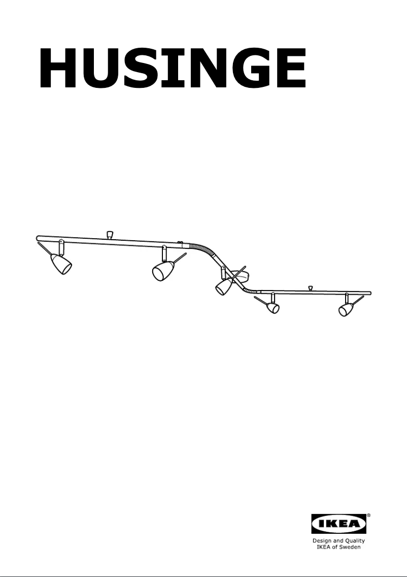 Page 1 de la notice Manuel utilisateur Ikea HUSINGE