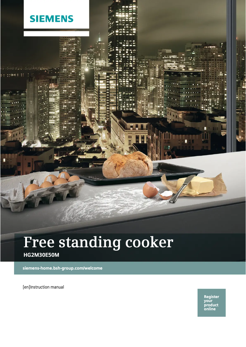 Page 1 de la notice Manuel utilisateur Siemens HG2M30E50M