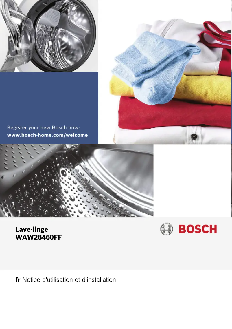 Page 1 of the manual User Manual Bosch WAW28460FF