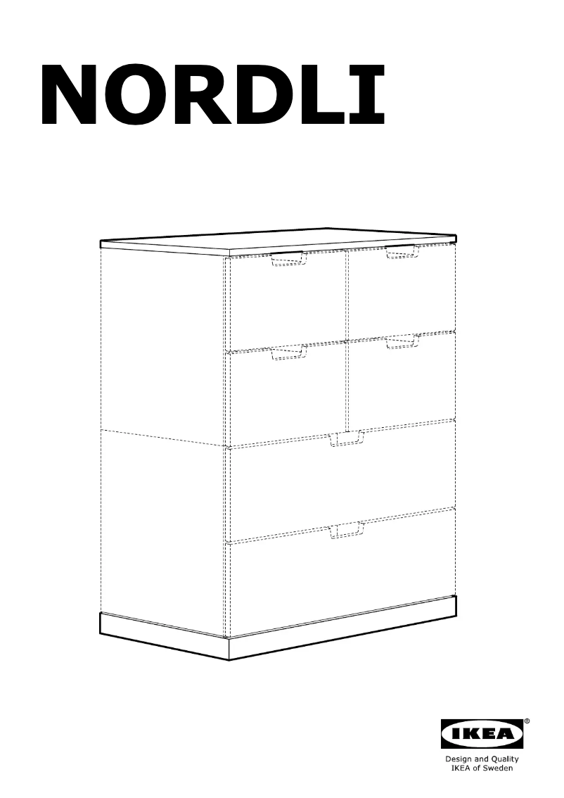 Page 1 de la notice Manuel utilisateur Ikea NORDLI 004.731.79