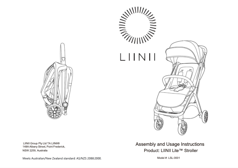 Page 1 de la notice Manuel utilisateur Liinii Lite