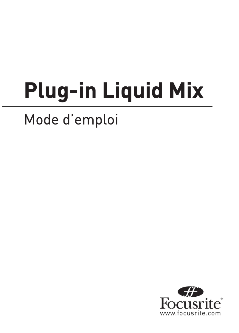 Página 1 del manual Manual de usuario Focusrite Liquid Mix HD