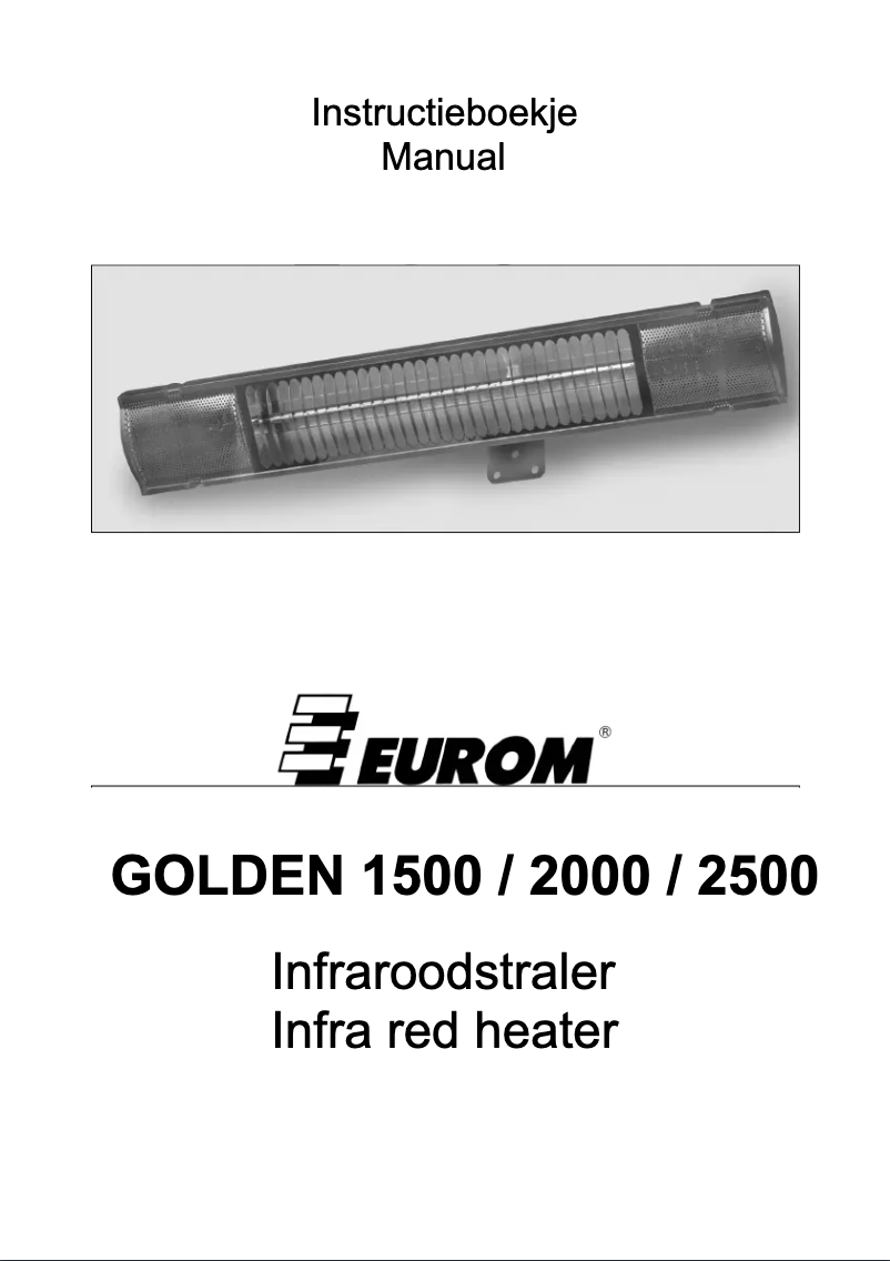 Page 1 of the manual User Manual Euromac Golden 2500