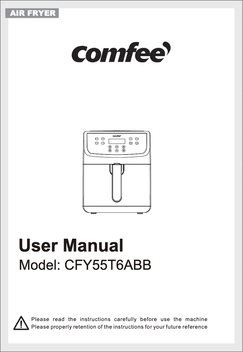 Página 1 del manual Manual de usuario Comfee CFY55T6ABB