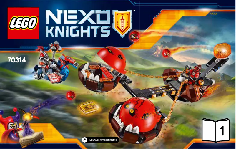 Page 1 de la notice Manuel utilisateur Lego Nexo Knights 70314
