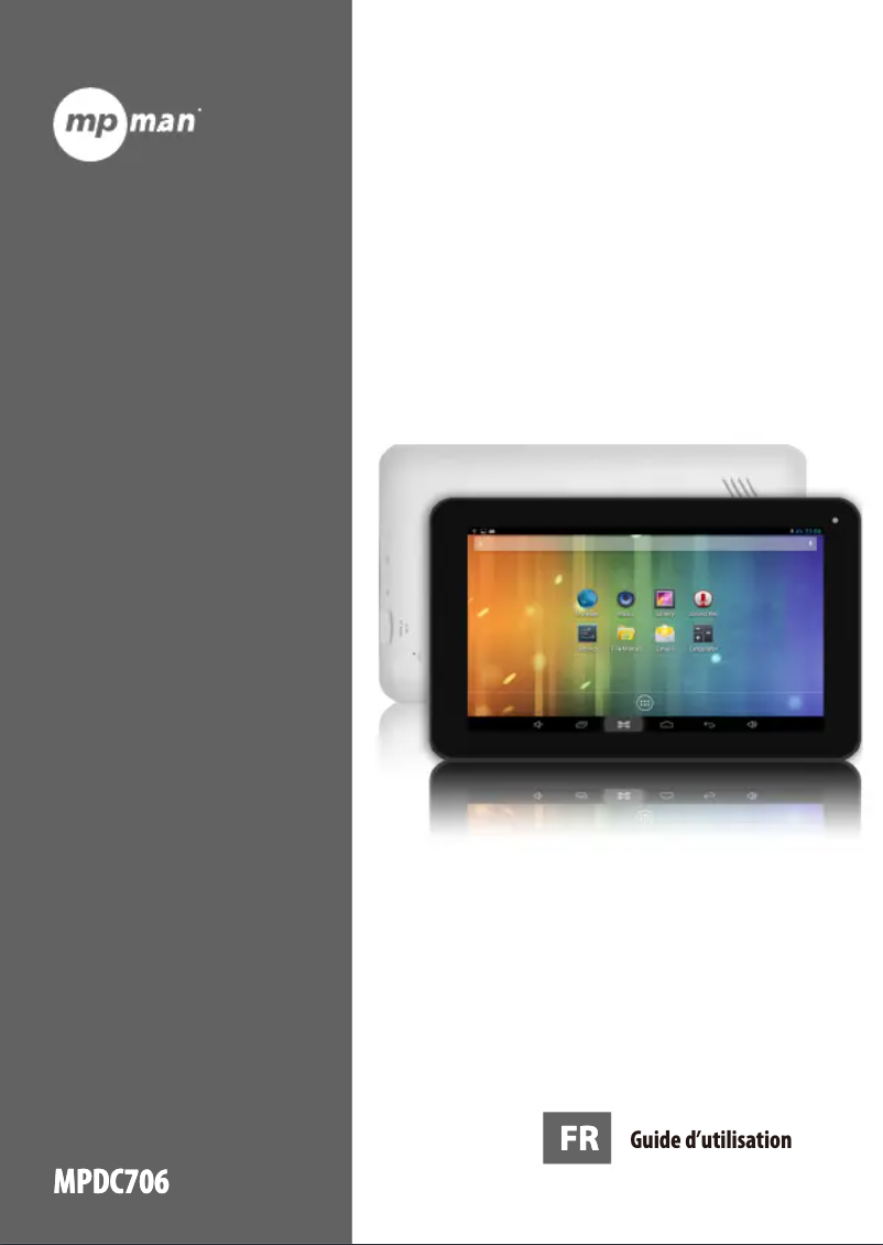Page 1 de la notice Manuel utilisateur Mpman MPDC706