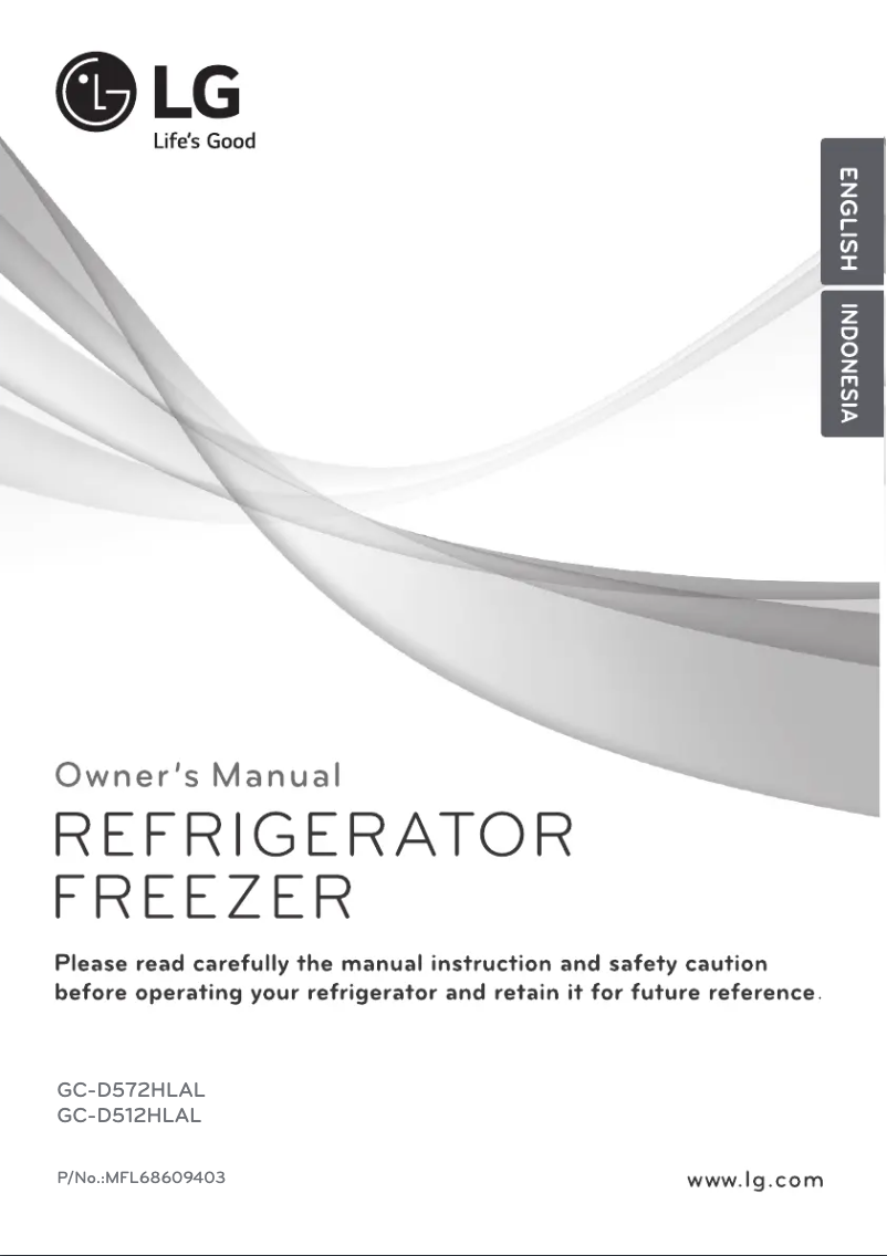 Page 1 de la notice Manuel utilisateur LG GC-D572HLAL