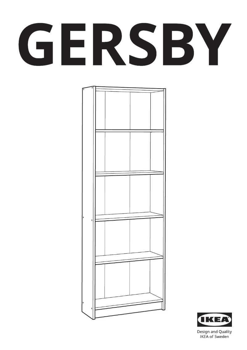 Page 1 de la notice Manuel utilisateur Ikea GERSBY 702.611.31