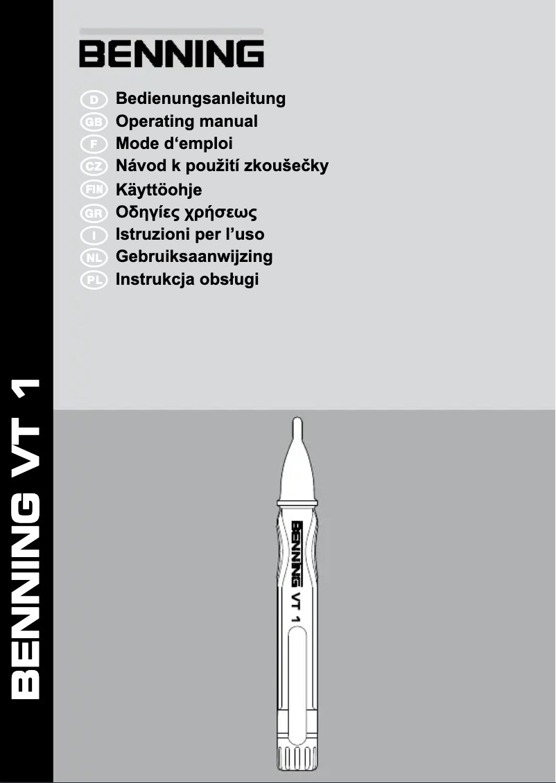 Image de la première page du manuel de l'appareil VT 1