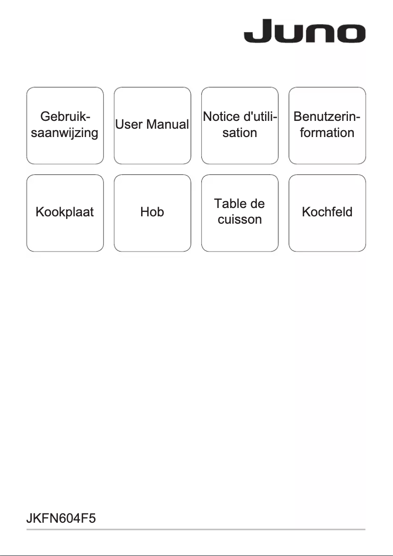 Page 1 de la notice Manuel utilisateur Juno JKFN604F5