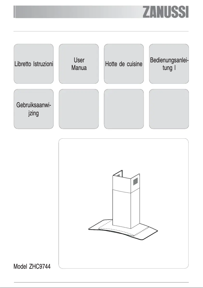 Page 1 de la notice Manuel utilisateur Zanussi ZHC 9744 X