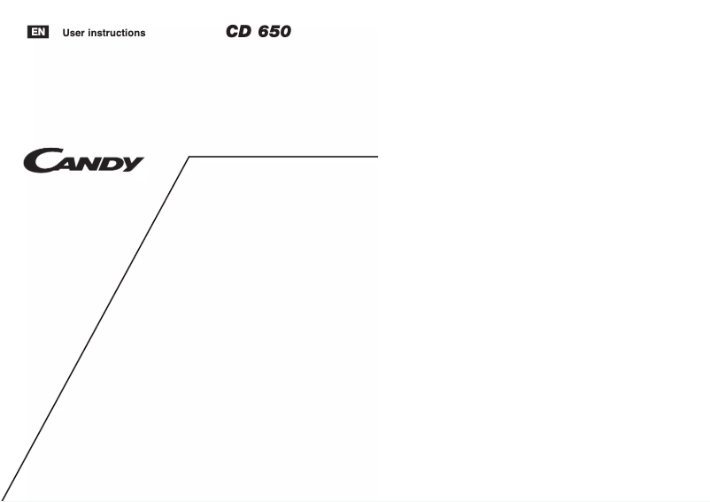 Página 1 del manual Manual de usuario Candy CD 650