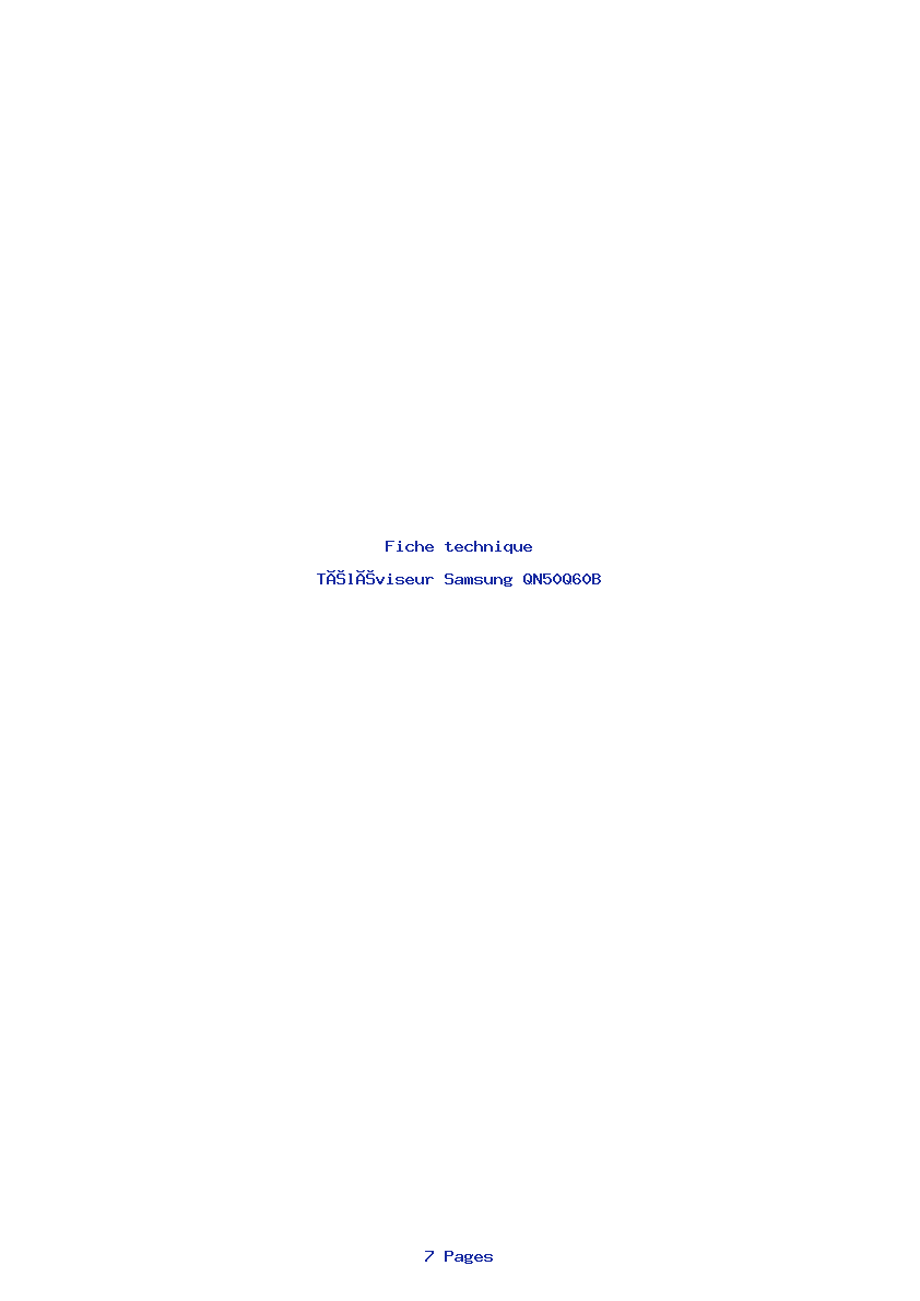 Image de la première page du manuel de l'appareil QN50Q60B