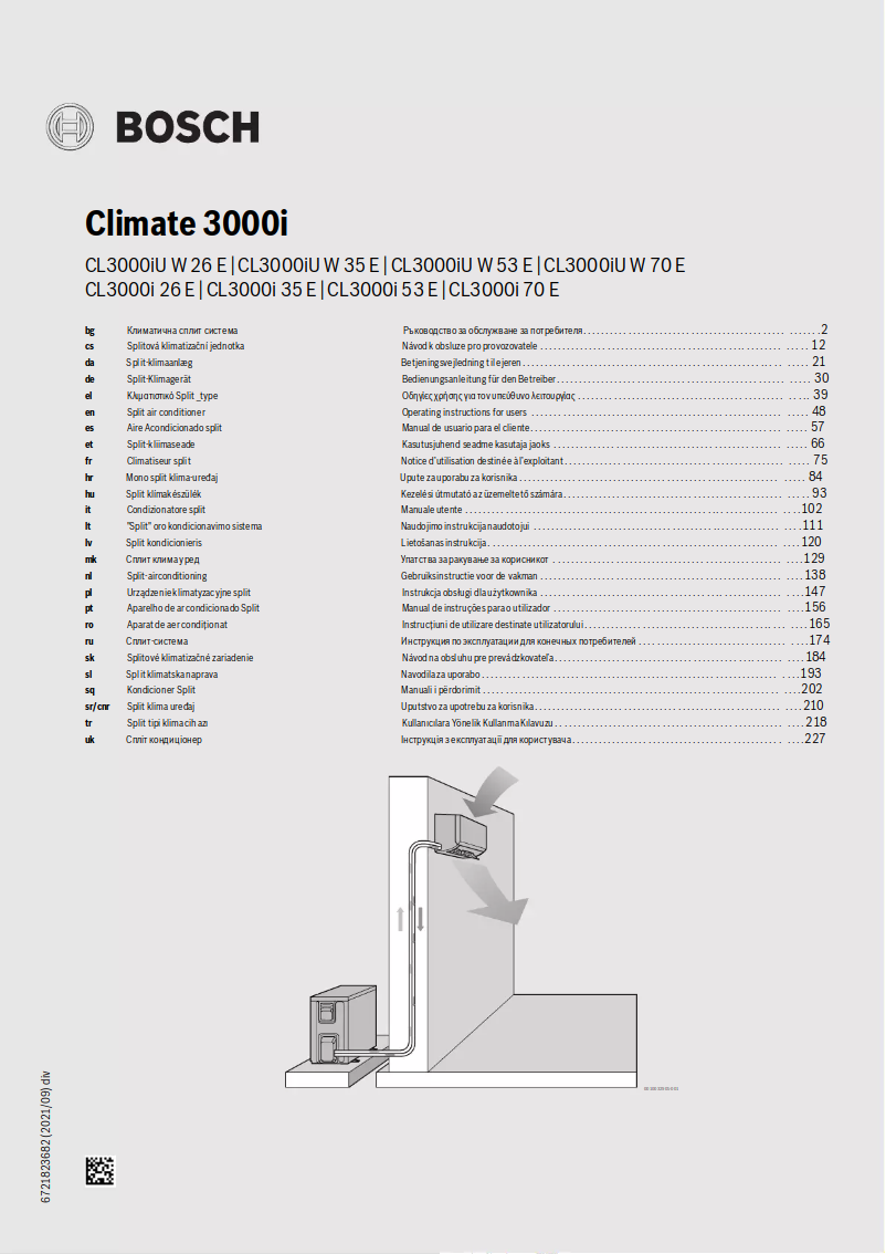 Image de la première page du manuel de l'appareil Climate 3000i