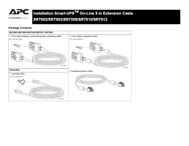 Página 1 del manual Manual de usuario APC Smart-UPS SRT013