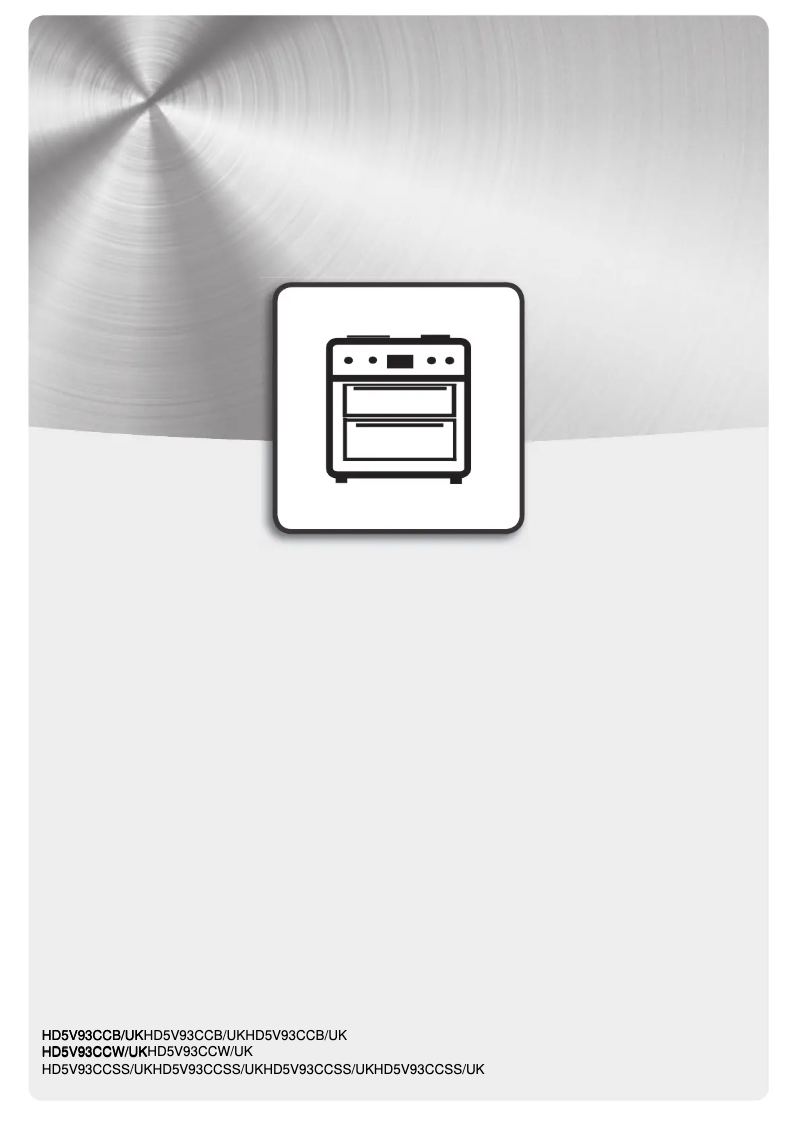Page 1 de la notice Instructions / montage Hotpoint HD5V93CCW/UK
