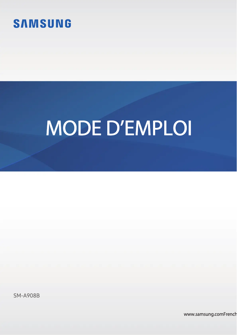 Page 1 de la notice Manuel utilisateur Samsung Galaxy A90