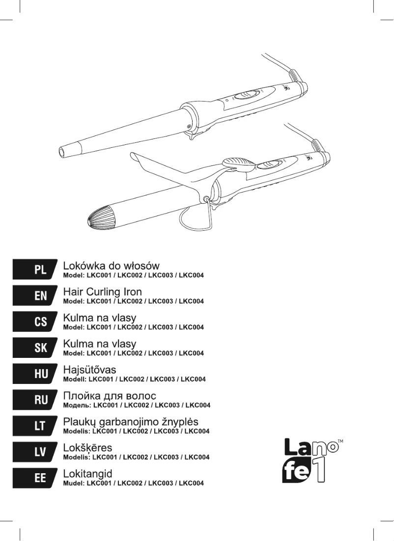 Image de la première page du manuel de l'appareil LKC001