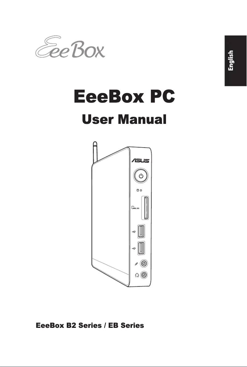 Page 1 de la notice Manuel utilisateur Asus EeeBox EB1021