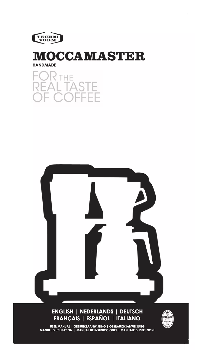 Page 1 of the manual User Manual Technivorm KBG Select