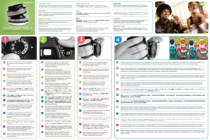 Página 1 del manual Manual de usuario Lensbaby Composer Pro II