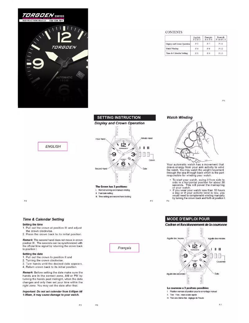 Image de la première page du manuel de l'appareil T38BK44SL
