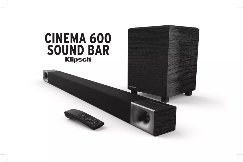Page 1 de la notice Manuel utilisateur Klipsch Cinema 400