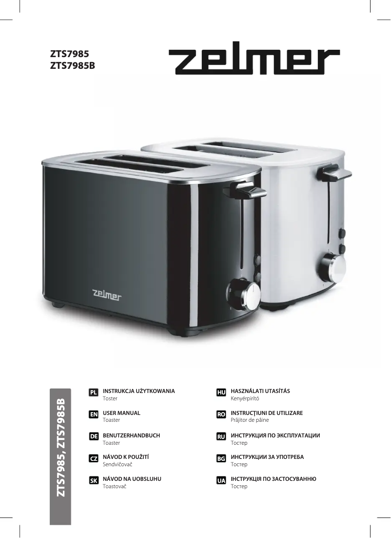 Página 1 del manual Manual de usuario Zelmer ZTS7985B