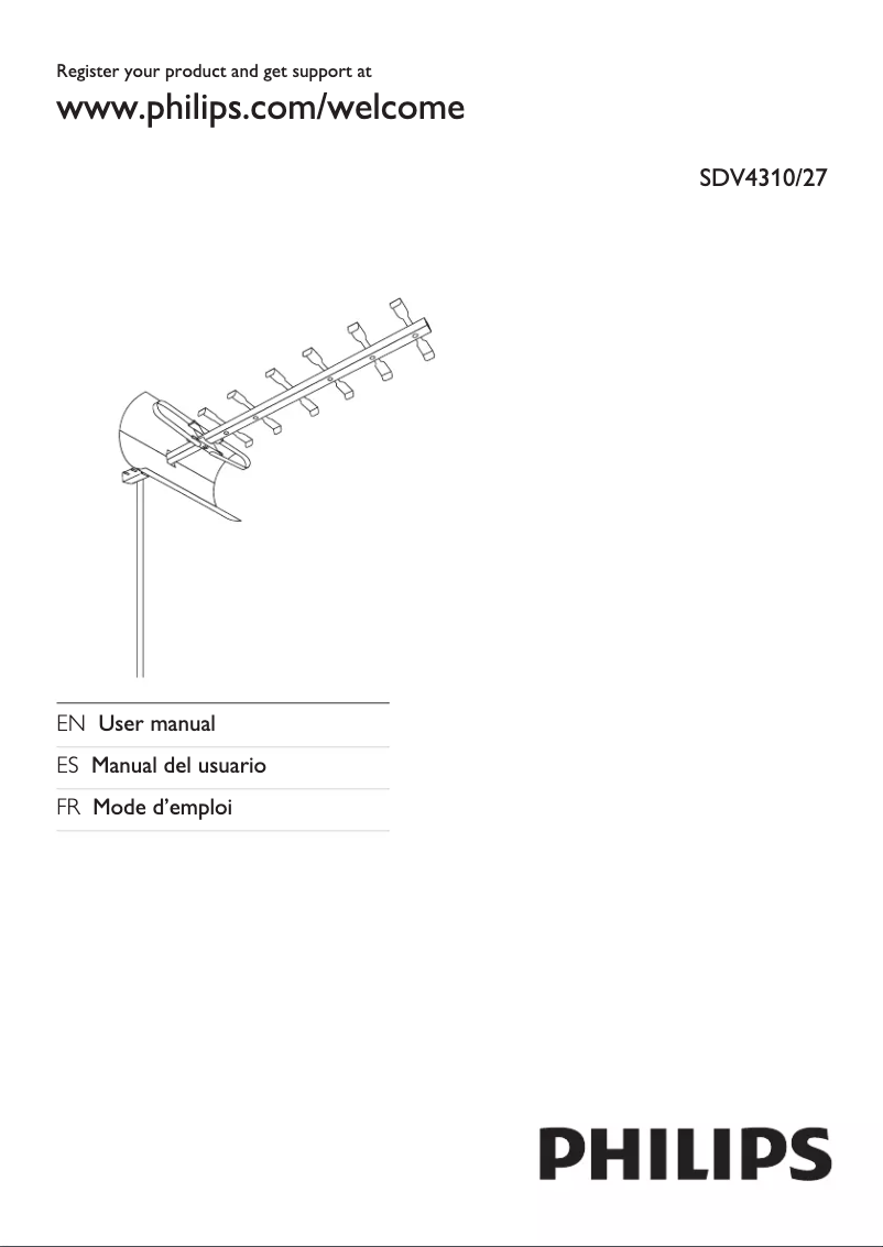 Página 1 del manual Manual de usuario Philips SDV4310