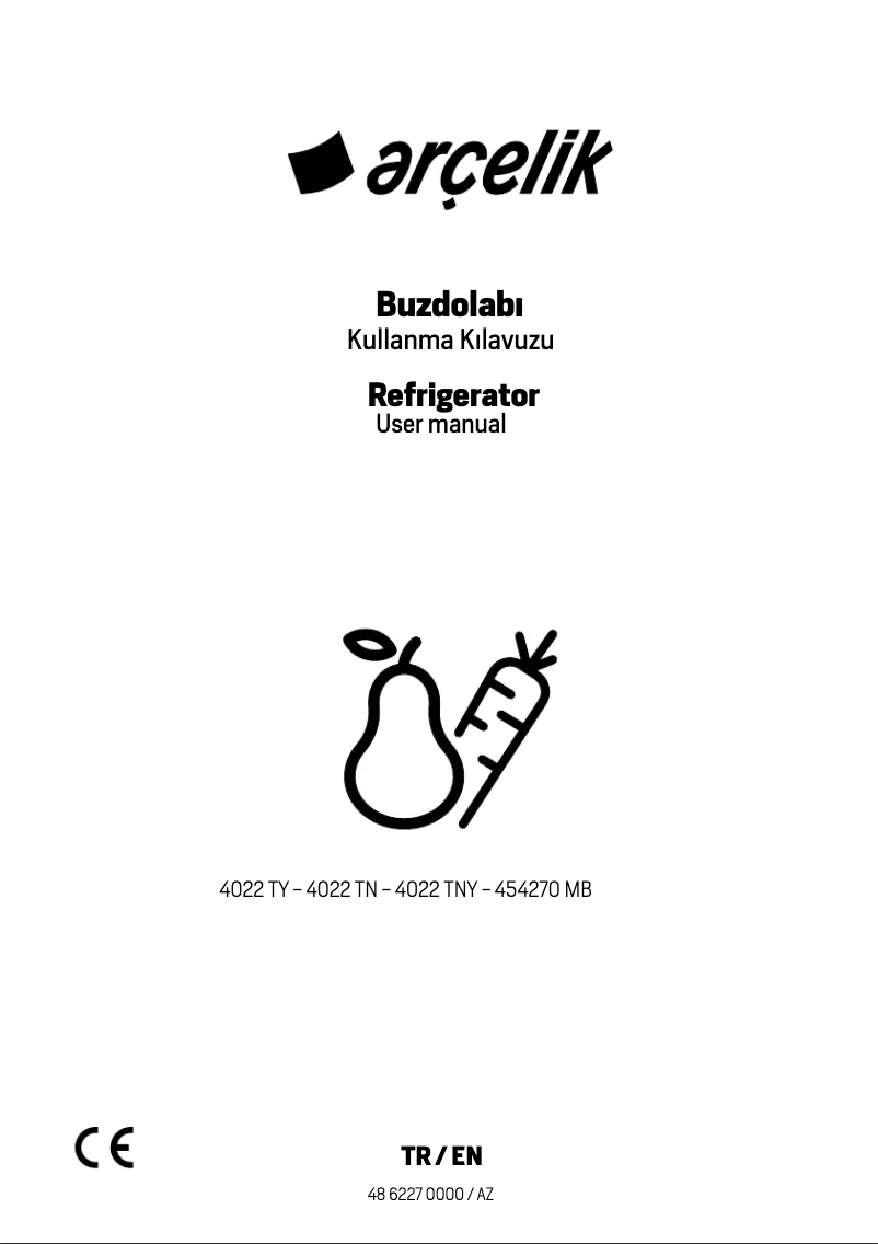 Page 1 de la notice Manuel utilisateur Arçelik 454270 MB