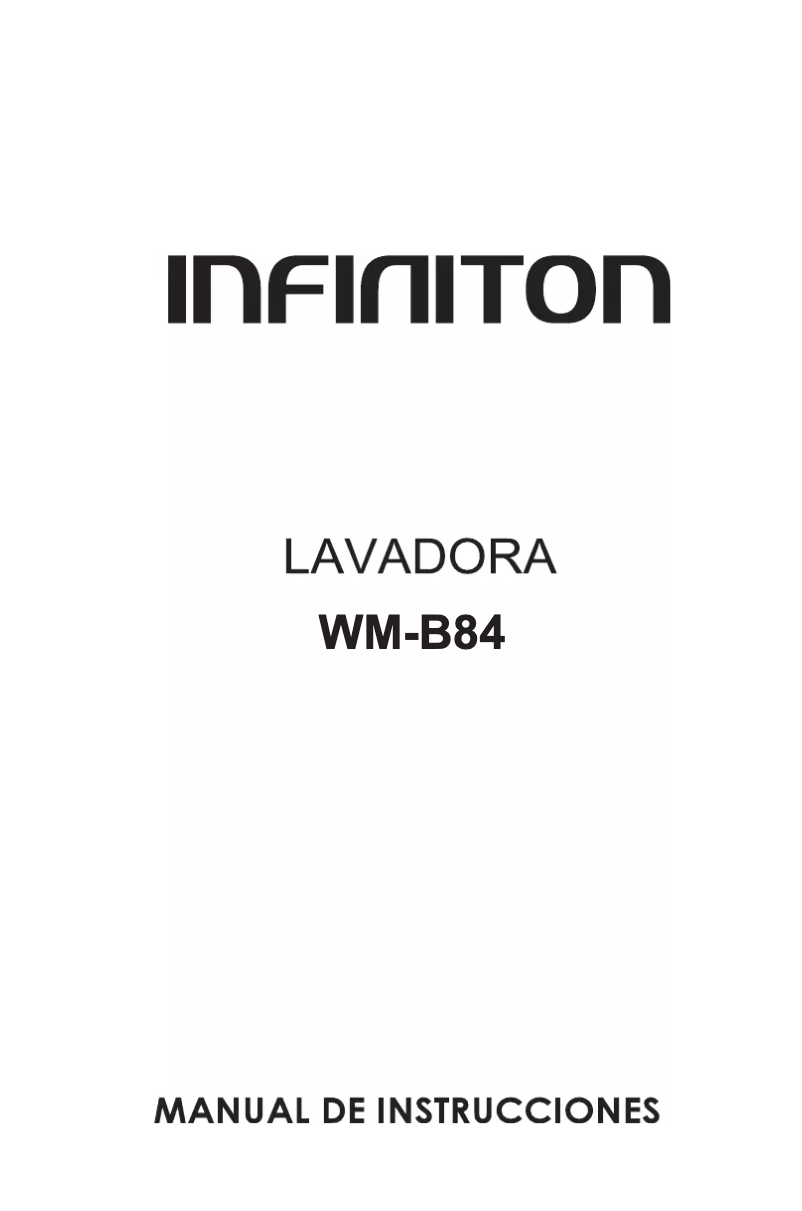Página 1 del manual Manual de instrucciones Infiniton WM-B84