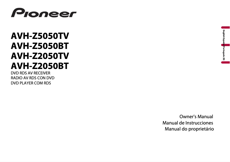 Page 1 de la notice Manuel utilisateur Pioneer AVH-Z5050BT