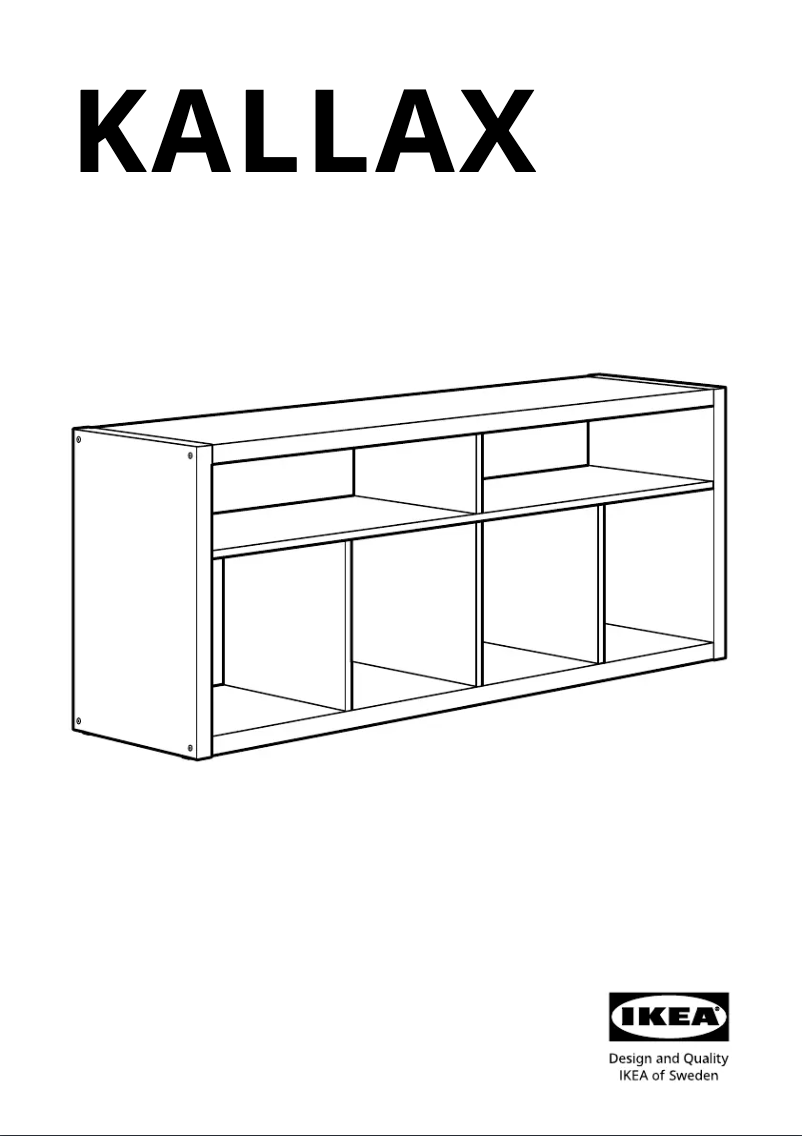 Page 1 de la notice Manuel utilisateur Ikea KALLAX 705.620.92