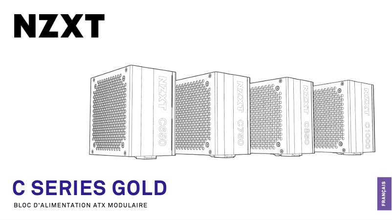 Page 1 de la notice Manuel utilisateur NZXT C1000