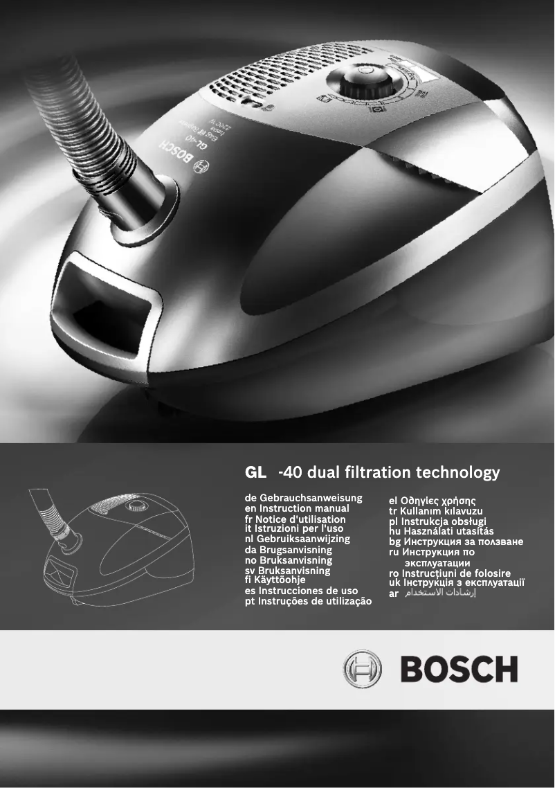 Página 1 del manual Manual de usuario Bosch BSGL42283
