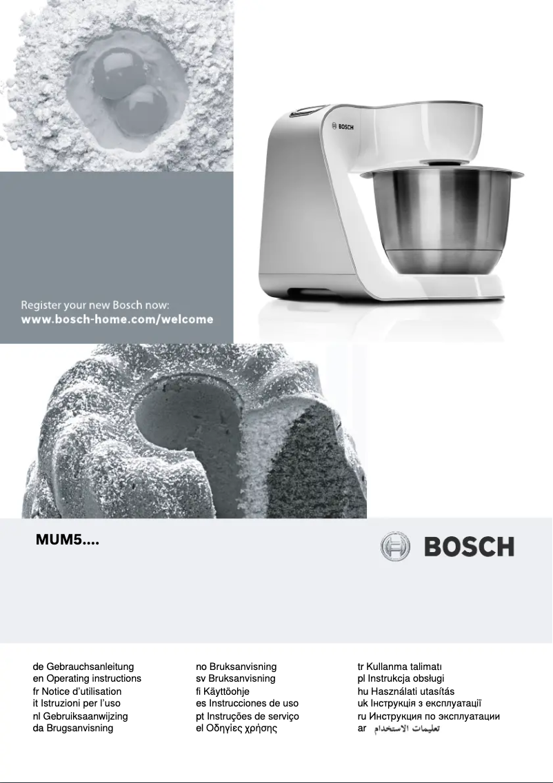 Página 1 del manual Manual de usuario Bosch MUM52130