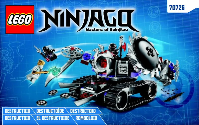 Página 1 del manual Manual de usuario Lego Ninjago 70726