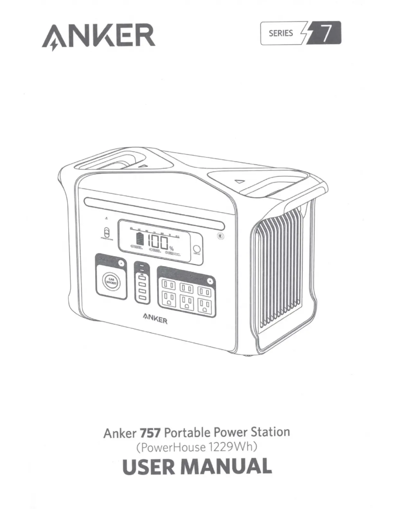 Page 1 de la notice Manuel utilisateur Anker PowerHouse 757