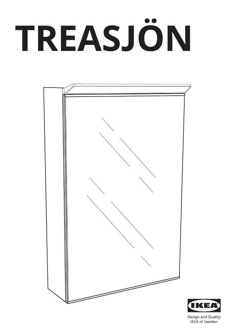 Page 1 de la notice Manuel utilisateur Ikea TREASJÖN 505.644.45