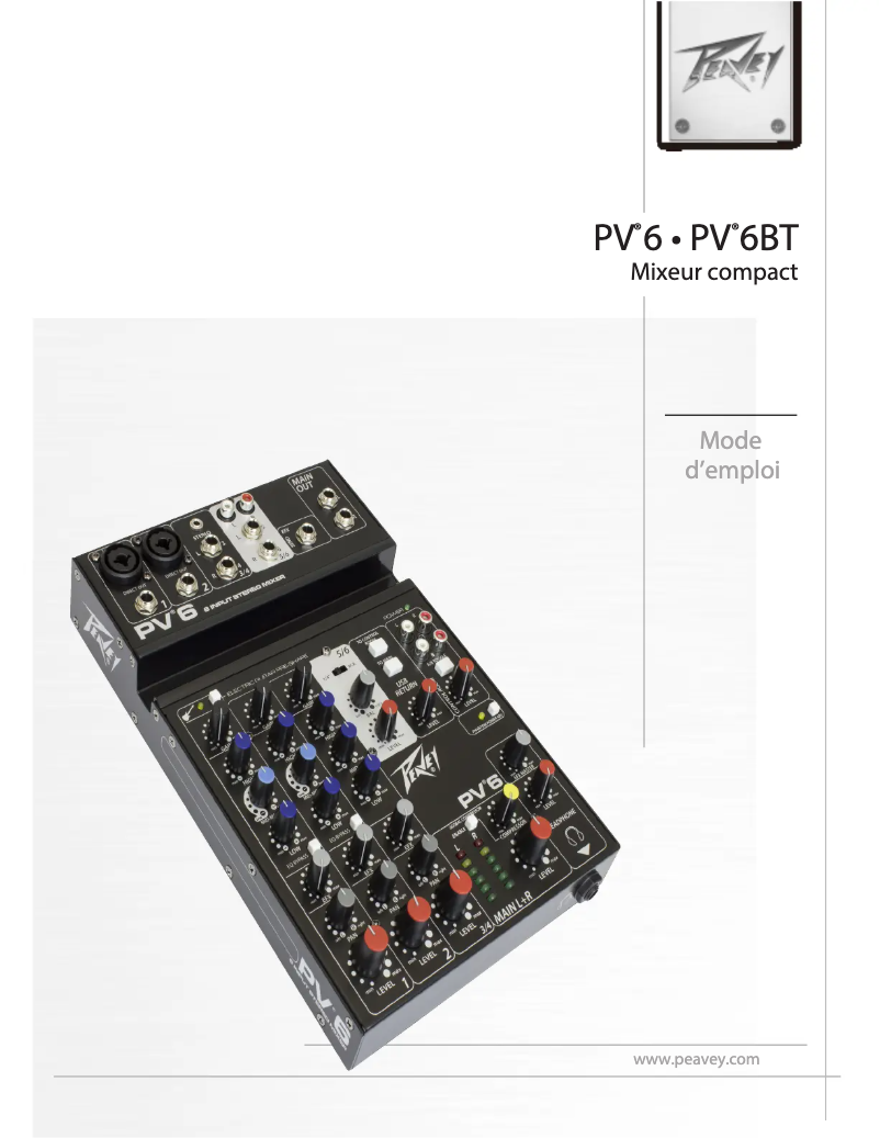 Página 1 del manual Manual de usuario Peavey PV 6