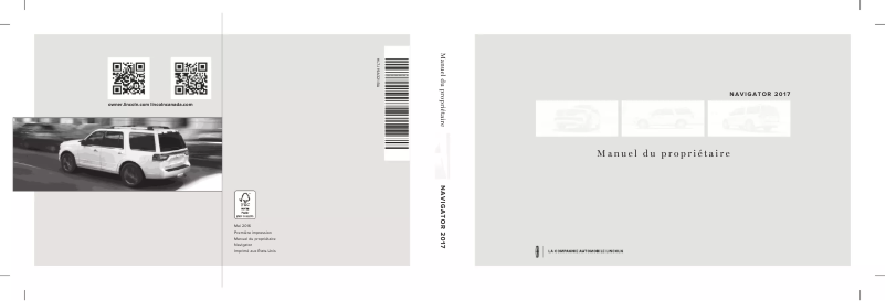 Page 1 de la notice Manuel utilisateur Lincoln Navigator (2017)