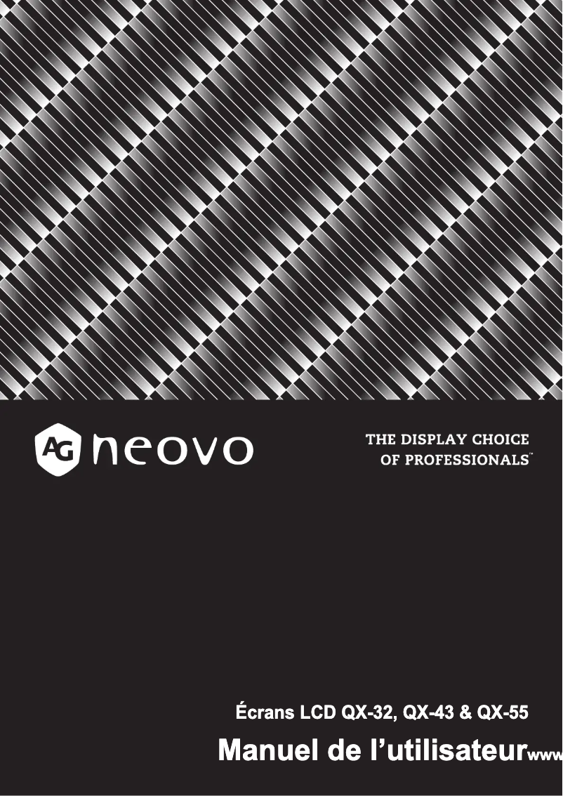 Página 1 del manual Manual de usuario AG Neovo QX-32