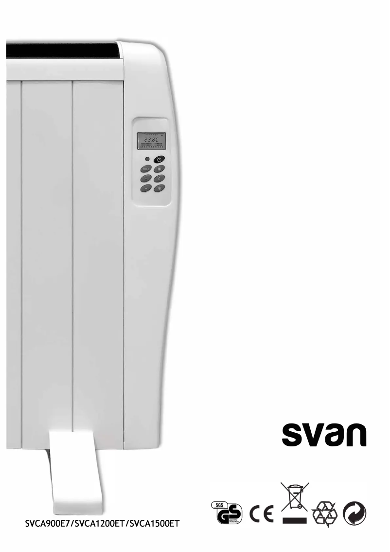 Page 1 de la notice Manuel utilisateur SVAN SVCA1200ET