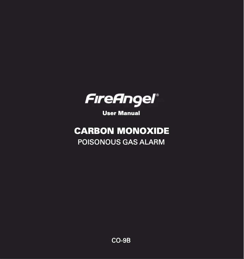 Page 1 de la notice Manuel utilisateur FireAngel CO-9B
