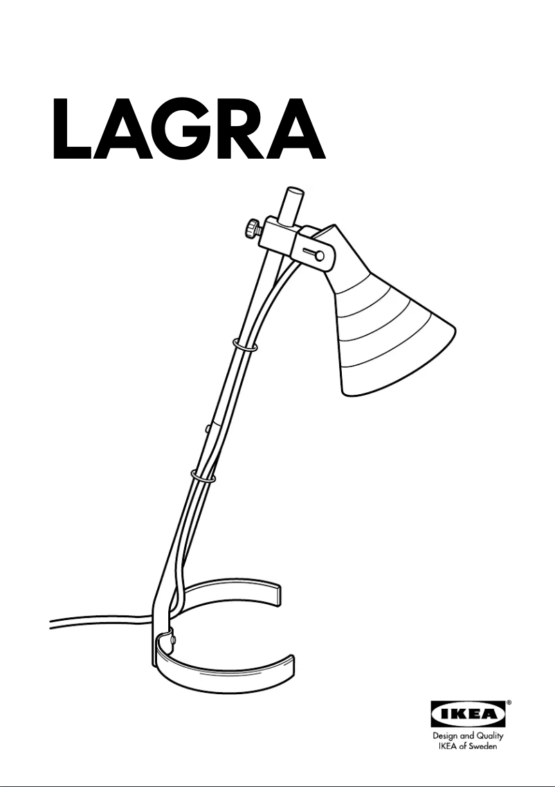 Page 1 de la notice Manuel utilisateur Ikea LAGRA (Desk)