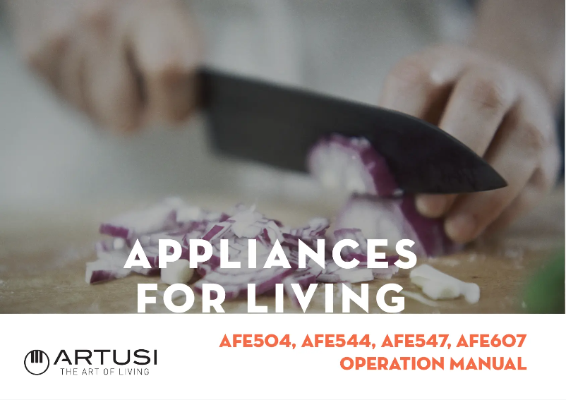 Page 1 de la notice Manuel utilisateur Artusi AFE504W