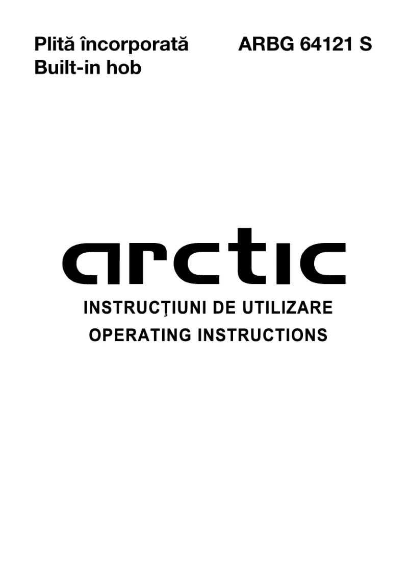 Page 1 de la notice Manuel utilisateur Arctic Cooling ARBG 64121 S